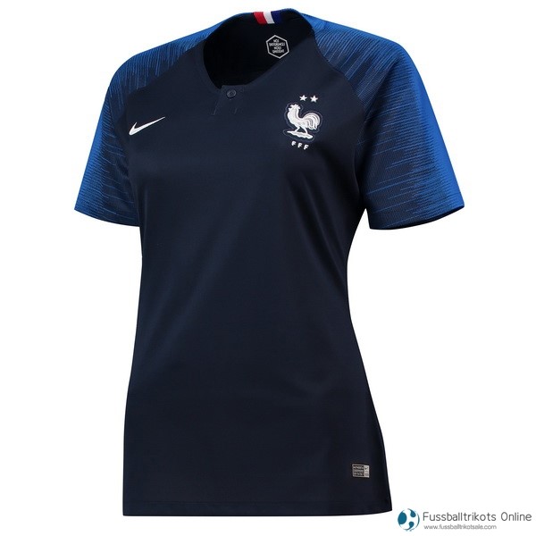 Frankreich Trikot Heim Damen 2018 Schwarz Fussballtrikots Günstig